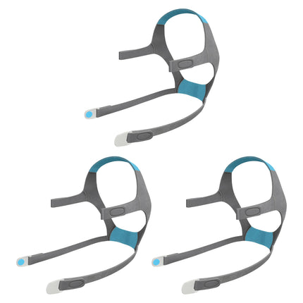 3 Pack F20 Small Size Replacement Headgear Straps Compatible with AirFit/AirTouch F20, Supplies Straps Magnetic Clips Included