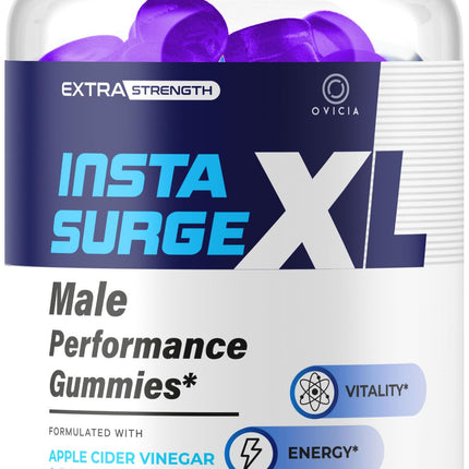 Insta Surge XL Gummies - Official Insta SurgeXL Advanced Premium Formula Support Maximum Strength, All Natural Insta SurgeXL Vitamins for Overall Health & Wellness, 60 Gummies for 1 Month