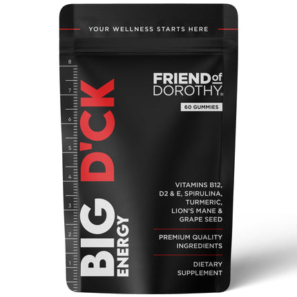 FRIEND OF DOROTHY Daily Multivitamin for Men, Energy, Focus & Immunity Support, Ashwagandha, Lion’s Mane & Reishi, 60 Capsules