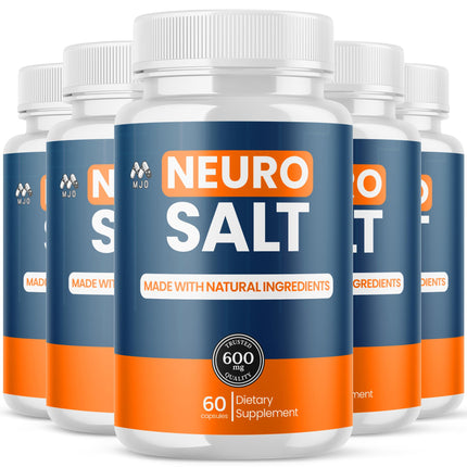 (5 Pack) Neuro Salt Capsules, NeuroSalt Pills with All Natural Ingredients, Advanced Neuro Salt Capsules Overall Health and Wellness Supplement Formula with Max Strength Multivitamin (300 Capsules)