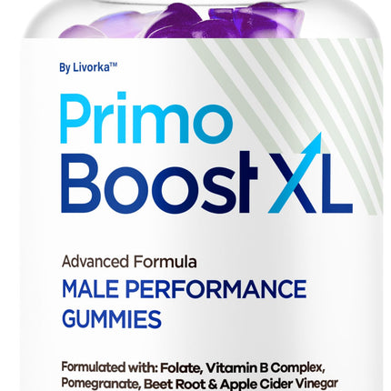 Primo Boost XL Gummies - Official PrimoBoost XL Advanced Premium Supplement for Men Support - Maximum Strength, Natural Primo BoostXL for Overall Health & Wellness, 60 Gummies for 1 Month