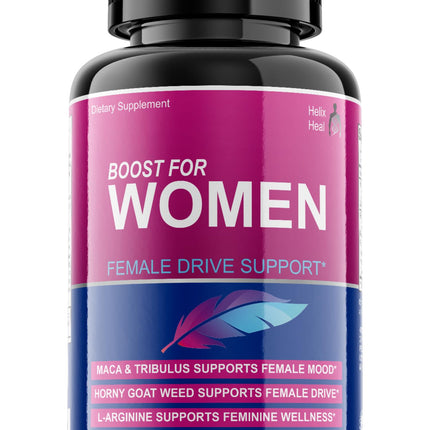 Helix Heal Libido Booster for Women Fast Acting with Horny Goat Weed - Female Desire Pills with Maca Root, Tribulus Terrestris, Ginseng and Hornygoatweed Women - Hormone Balance, Made in USA (60 ct)