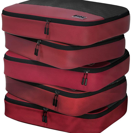 Large Packing Cubes for Travel - 5pc Packing Cubes for Suitcases - Lightweight Luggage Organizer Bags (Non-Compression)