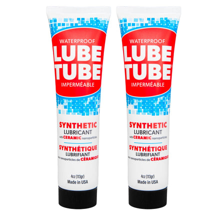 LubeTube 4oz (2-Pack) Multipurpose Synthetic Grease for Pool Equipment, Plumbing Fixtures, RV Toilets, Marine Systems, Machinery & Household Use – PFAS-Free, Food-Grade, Ceramic-Enhanced – Made in USA