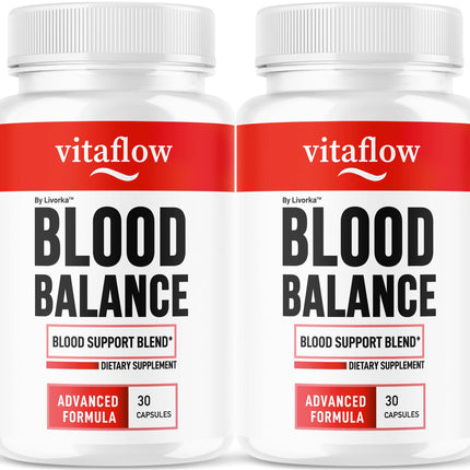 (2 Pack) VitaFlow Capsules - Official VitaFlow Balance Supplement Support Capsule, Vitaflow All Natural Premium Advanced Formula, Vita Flow Pills Balance Support, 60 Capsules for 2 Months