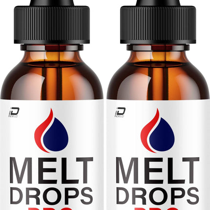 Melt Drops Pro Liquid Supplement Drops - MeltDrops Pro Natural Blend Advanced Formula, Extra Strength, Reviews - 2 Bottles - 2 Month Supply