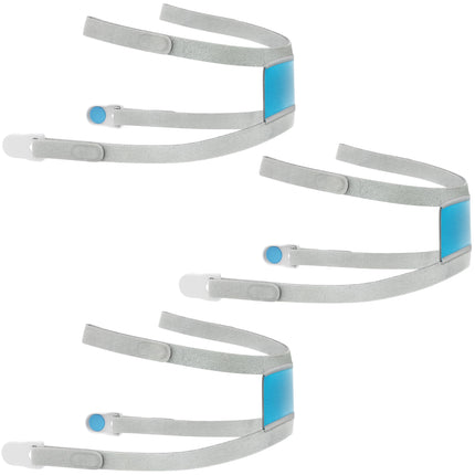 ULSEIGN Headgear Strap Replacement for ResMed AirFit/AirTouch F30i / X30i CPAP Full Face Mask with Magnetic Clips – 3-Pack
