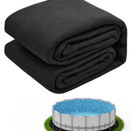 Mosenpol 24 FT Round Pool Liner Pad for Above Ground Pool, Durable Pre-Cut Under Pool Padding, Puncture Protection and Extend Liner Life