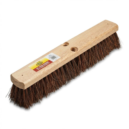 Janico Bristles Outdoor Surface Push Broom with Palmyra Bristles (18 Inch)