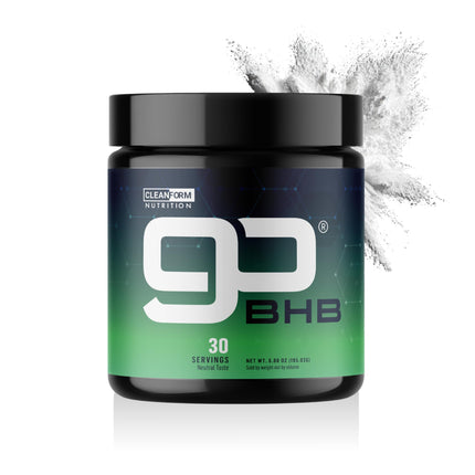 CleanForm Nutrition goBHB® Clean Energy Powder | NSF Sport Certified | Cellular Fuel with BHB Salts | Enhances Endurance, Mental Clarity, Hydration & Recovery | No Caffeine or Sugar | Neutral Flavor
