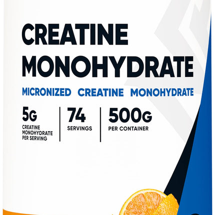 Nutricost Creatine Monohydrate Powder (Mandarin Orange, 500 Gram) - Micronized Creatine Supplement - Vegan, Non-GMO, Gluten Free