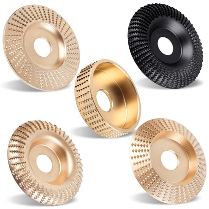 Pomsare 5PCS Angle Grinder Wood Carving Set, Sanding and Polishing Disc