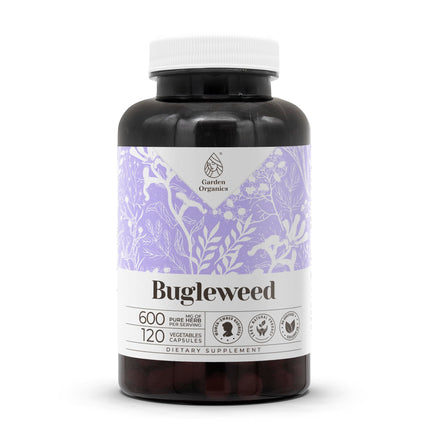 Garden Organics Bugleweed 120 Capsules | High-Potency Herbal Dietary Supplements | Made with Vegetable Capsules and Bugleweed (Ze LAN, Lycopus Virginicus) Dried Herb (120 Count)