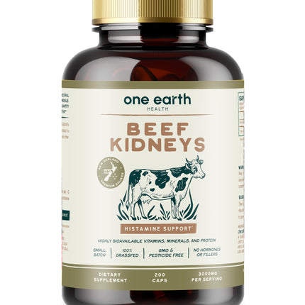 Grass Fed Beef Kidney Supplement - (200 Count) New Zealand Sourced for Kidney Support and DAO Health