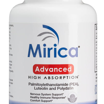 Mirica Advanced - High Absorption Formula, Palmitoylethanolamide (Pea) Luteolin and Polydatin, Nervous System Support Capsule, 60ct