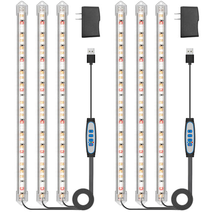Kullsinss 16in Grow Light Strips, 180 LEDs Full Spectrum Indoor Plant Light