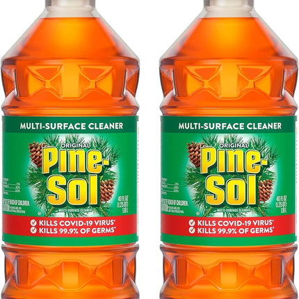 Pine-Sol All Purpose Cleaner, Original Pine, 40 Ounce Bottles (Pack of 2) (Packaging May Vary)