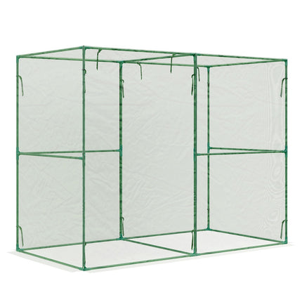 BPS Crop Cages for Garden Plant, 8x4x6 Ft Plant Netting Protection Tent with Zippered Door for Plants, Raised Garden Bed Cover with Frame for Vegetables, Fruits and Flowers