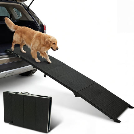 71" Long Dog Ramp for Car, Folding Pet Ramps for Large Dogs with Non-Slip Surface,Portable Dog Car Ramp for Car SUV & Truck Up to 350LBS