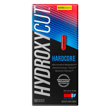 Hydroxycut Hardcore - Thermogenic Supplement - Energy & Metabolism Support - 265 mg Caffeine Anhydrous, Green Coffee Extract - Rapid Release Capsules - 60 Count
