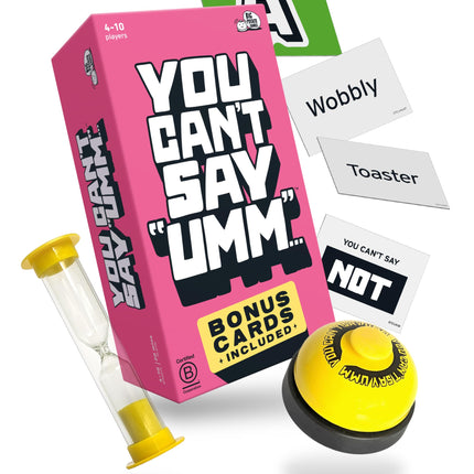 You Can't Say UMM: Fast Party Game for Kids and Adults, Ages 8+