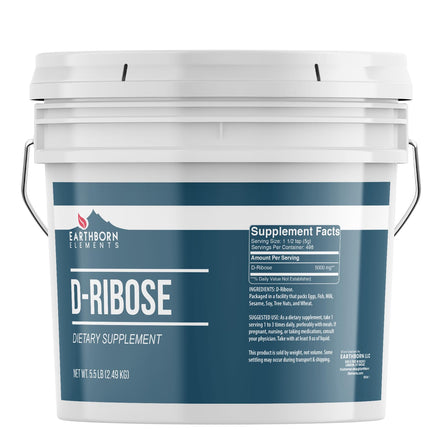 Earthborn Elements D-Ribose 1 Gallon, Pure & Undiluted, Dietary Supplement