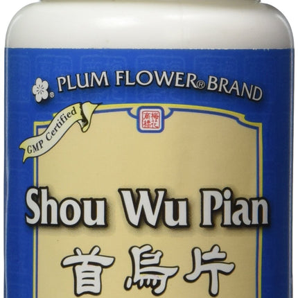 Shou Wu Pian, 100 ct, Plum Flower