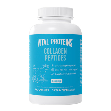 Vital Proteins Collagen Peptides Capsules for Women, Collagen Supplement 360 Capsules