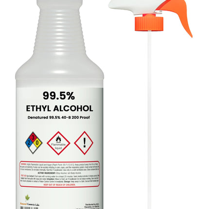 Natural Cosmetic Labs Ethyl Alcohol 99.5% Denatured 40-B 200 Proof Alcohol
