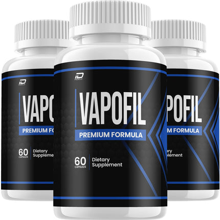 (3 Pack) Vapofil Capsule – Vapofil Pills Natural Ingredients Advanced Formula Health Support and Reviews, 180 Capsules