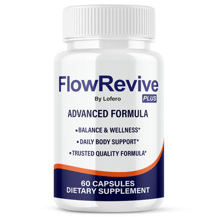 Flow Revive Capsules, FlowRevive Pills Advanced Premium Prostate Supplement Health Support Formula Vitamins For Men Urinary Function, Comfort, Flow & Balance Natural Ingredients Capsulas (60 capsules)