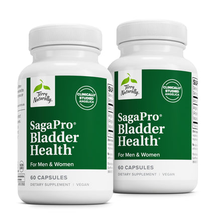 Terry Naturally SagePro Bladder - Bladder Support Supplement - Dietary Supplement with Angelica Leaf Extract - Vegan Capsules to Aid Urinary Tract Function & Health - 60 Capsules (Pack of 2)
