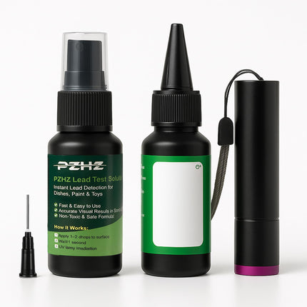 PZHZ Lead Test Kit for Paint, Ceramics, Dishes & Toys, Home Lead Detection