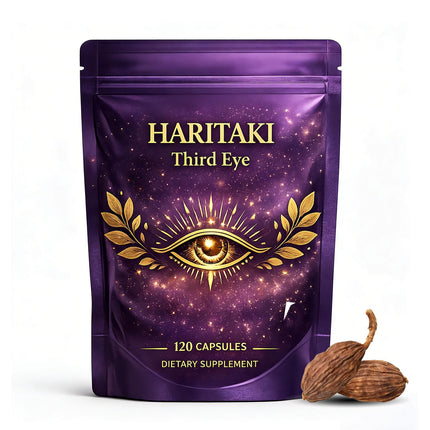 Osdywer Haritaki Third Eye Capsules,Haritaki Capsules Organic, Pure Terminalia Chebula Extract for Mental Clarity, Awaken Intuition, Inner Balance Energy & Digestive Support - 120 Capsules (1)