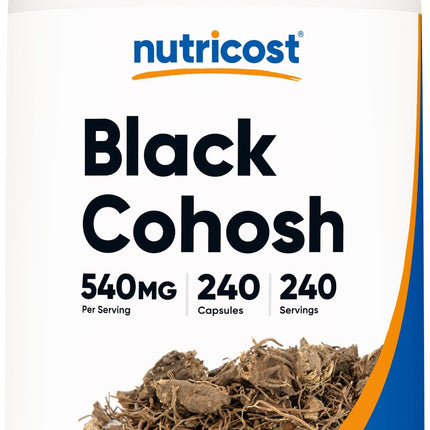 Nutricost Black Cohosh 540mg, 240 Capsules - Non-GMO, Gluten Free