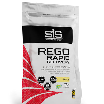 SiS REGO Rapid Recovery - Vegan-Friendly Protein Powder for Muscle Support - 21g Protein Per Serving - 15 Vitamins & Minerals - Sports Nutrition - Vanilla Flavor - 17.6oz