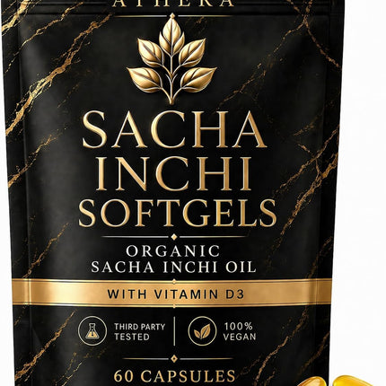 Livioon Athera Softgels | Organic Sacha Inchi Oil & Vitamin D3