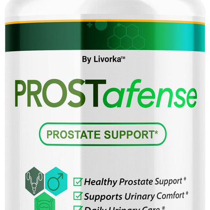 LIVORKA Prostafense Health Supplements for Men Capsules - Official Prostafense Pills All Natural Support, Prostafence Maximum Strength Premium Formula for Daily Wellness, 60 Capsules for 1 Month