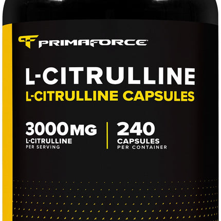 Primaforce L-Citrulline 3000mg, 240 Capsules, 60 Servings