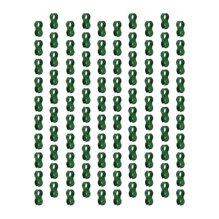100X Plant Trellis Cane Connector, Climbing Rattan Stent Accessories Plant Connector Stake Clip for Garden Orchard Tomato Cage 11mm (7/16 inch)