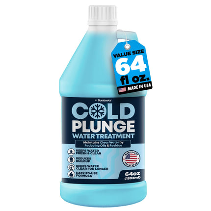 Durabasics 3in1 Cold Plunge Water Treatment – Helps Maintain Clear, Fresh-Looking Water | Cold Plunge Cleaner & Water Stabilizer | 64 -Week Supply | Easy to Use | Ice Bath Water Treatment – 64 oz