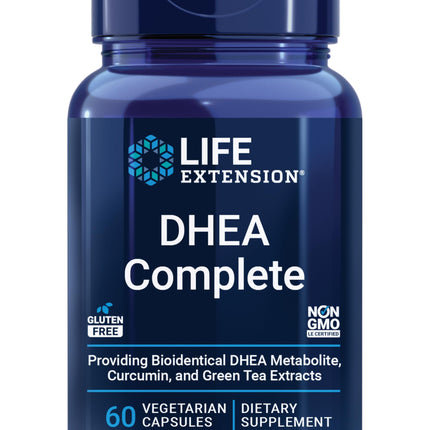 Life Extension DHEA and 7-Keto DHEA Complete Vegetarian Capsules to Maximize Support of a Healthy Body Weight & Mood, Lean Muscle Mass, Libido & More, Non-GMO, Gluten-Free, 60 Count