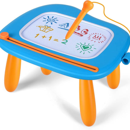 Smasiagon Magnetic Drawing Board for Kids - Toddler Toys for Age 1-2 Boys Girls - Educational Learning Toys for 1 2 3 Year Old Baby Birthday Gifts (Blue)