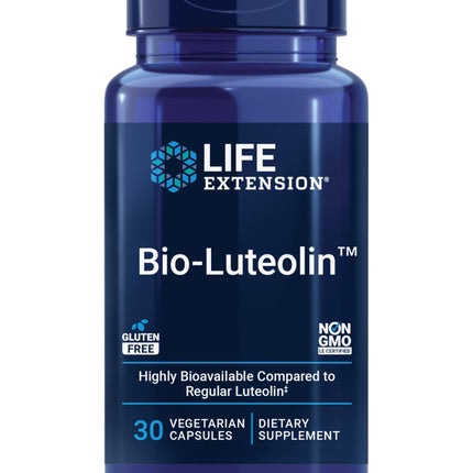 Life Extension® Bio-Luteolin™, Cellular Health, Healthy Aging, bioavailable Formula, Luteolin, Fenugreek Fiber, Gluten Free, Non-GMO, Vegetarian, 30 Capsules