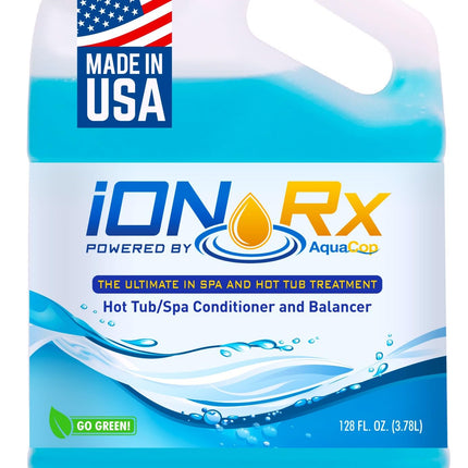 iONRx Hot Tub Clarifier & Spa Water Conditioner – Patented Ion Technology for Crystal‑Clear Water – 4‑in‑1 Advanced Formula – Gentle & Sensitive‑Skin Friendly – 128oz (1 Gallon)