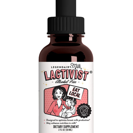 Legendairy Milk Lactivist Drops, Breastfeeding Supplement to Increase Breast Milk Supply, Organic Torbangun for Lactation, Made in USA, Alcohol Free, 2 Fl Oz