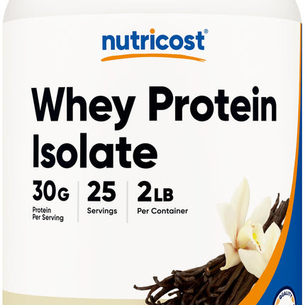 Nutricost Whey Protein Isolate (Vanilla) 1LB