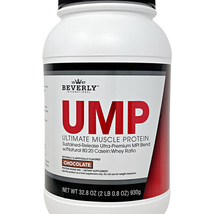 Beverly International UMP Protein Powder, Chocolate. Unique Whey-Casein Ratio Builds Lean Muscle. Easy to Digest. No Bloat. (32.8 oz) 2lb .8 oz