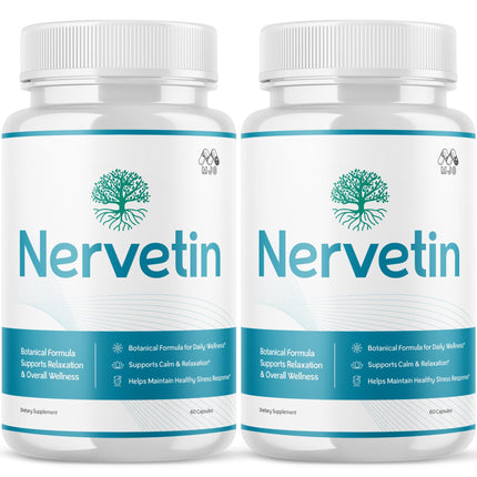 (2 Pack) Nervetin Capsules, Official Nervetin Pills with All Natural Ingredients , Advanced Vitamin Supplement Pills Supporting Health and Wellness, Maximum Strength Crafted in the USA (120 Capsules)