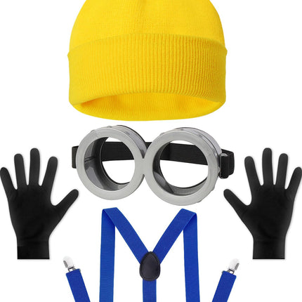 HEYFIZZ 4 Pcs Adult Halloween Costume Accessories, Easy Costume Men Women